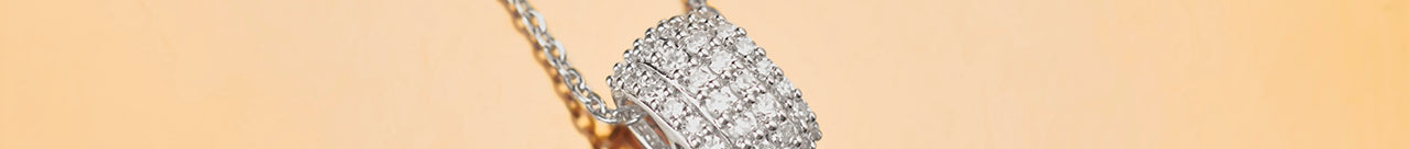 Roundel Diamond Necklace, Sterling Silver, 1/4 ct Lab Grown Diamond-1