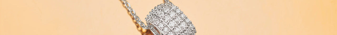 Roundel Diamond Necklace, Sterling Silver, 1/4 ct Lab Grown Diamond-1