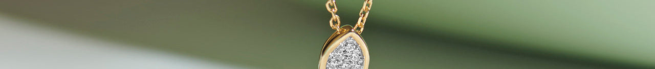 Butterfly Cluster Diamond Necklace, 14K Solid Gold, 1/5 ct Lab Grown Diamond-1