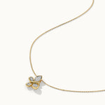 Butterfly Cluster Diamond Necklace, 14K Gold Vermeil, 1/5 ct Lab Grown Diamond-6