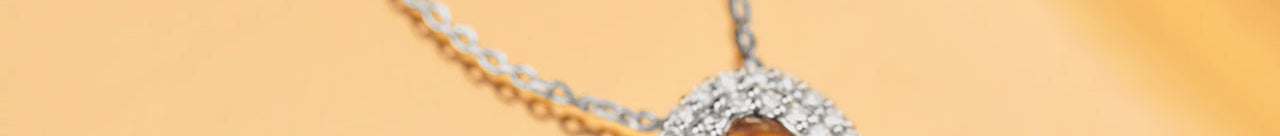 Double Row Heart Diamond Necklace, Sterling Silver, 3/8 ct Lab Grown Diamond-1
