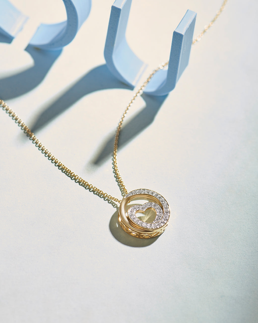 Infinity Diamond Heart Necklace, 14K Gold Vermeil, 1/5 ct Lab Grown Diamond-6