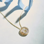Infinity Diamond Heart Necklace, 14K Gold Vermeil, 1/5 ct Lab Grown Diamond-6