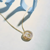 Infinity Diamond Heart Necklace, 14K Solid Gold, 1/5 ct Lab Grown Diamond-6