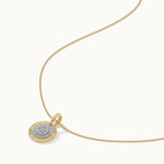 Sun Kissed Round Necklace, 14K Solid Gold, 1/3 ct Lab Grown Diamond-7