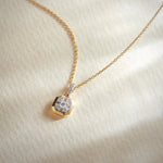 Octa Diamond Necklace, 14K Gold Vermeil, 1/4 ct Lab Grown Diamond-1