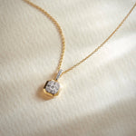 Octa Diamond Necklace, 14K Solid Gold, 1/4 ct Lab Grown Diamond-1