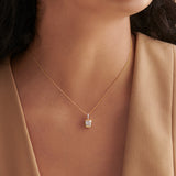 Octa Diamond Necklace, 14K Gold Vermeil, 1/4 ct Lab Grown Diamond-4