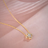 Elegant Clover Diamond Necklace