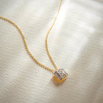 Elegant Octa Cluster Diamond Necklace, 14K Solid Gold, 1/3 ct Lab Grown Diamond-5