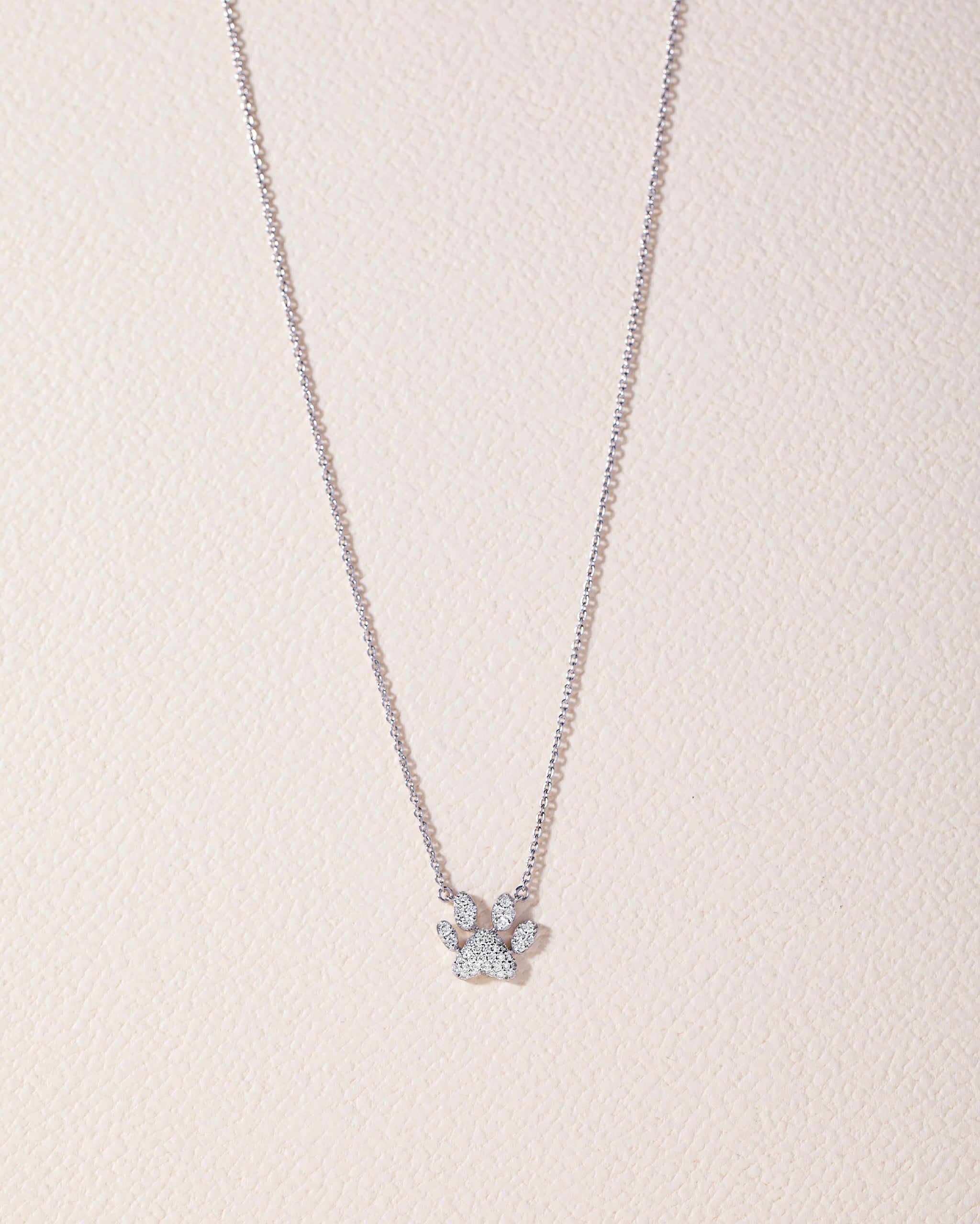Paw Diamond Necklace