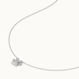 Paw Diamond Necklace, Sterling Silver, 1/4 ct Lab Grown Diamond-7