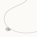 Paw Diamond Necklace, Sterling Silver, 1/4 ct Lab Grown Diamond-7