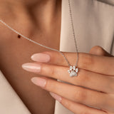 Paw Diamond Necklace