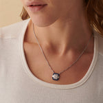 Deco Diamond Necklace, 14K Solid Gold, 3/8 ct Lab Grown Diamond-2
