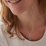 Paperclip Link Necklace, Sterling Silver, 1/3 ct Lab Grown Diamond-2