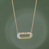 Bubbles Paperclip Necklace