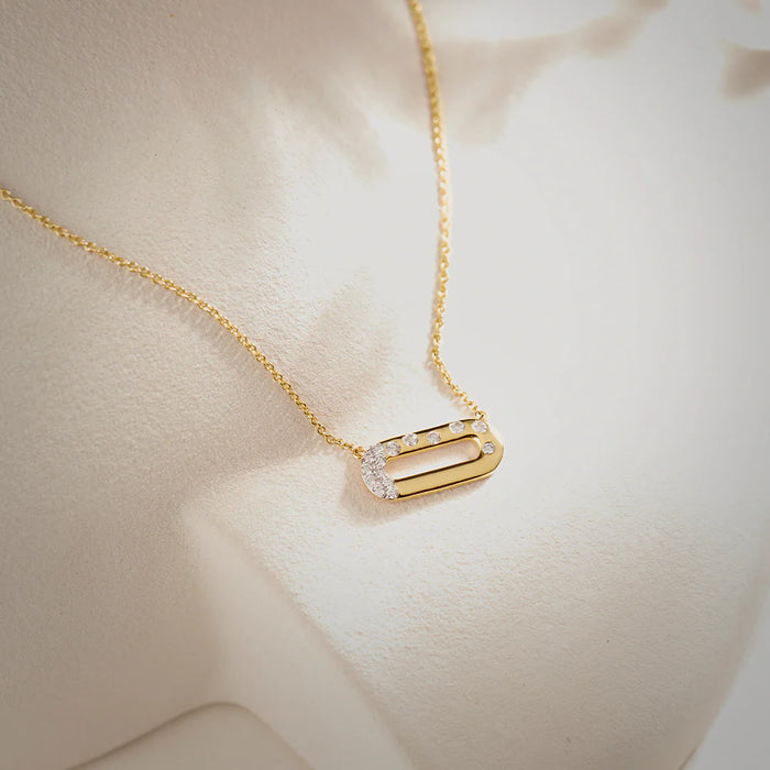 Bubbles Paperclip Necklace