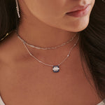 Deco Station Necklace, 14K Solid Gold, 1/2 ct Lab Grown Diamond-2