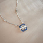 Deco Station Necklace, 14K Solid Gold, 1/2 ct Lab Grown Diamond-1