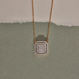 Octa Halo Diamond Necklace