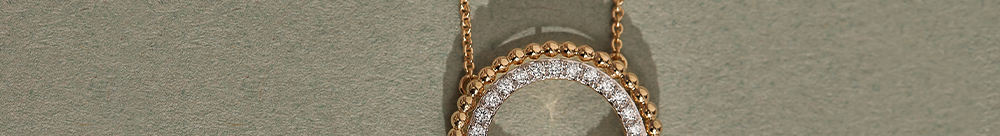 Beaded Halo Diamond Necklace, 14K Gold Vermeil, 1/3 ct Lab Grown Diamond-1