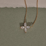 Butterfly Diamond Necklace, 14K Solid Gold, 1/2 ct Lab Grown Diamond-6