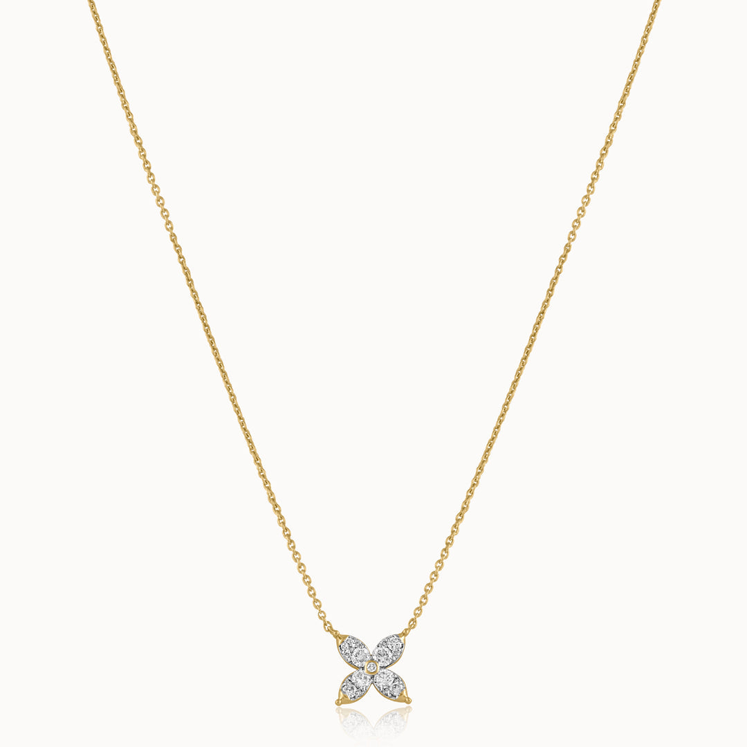 Butterfly Diamond Necklace, 14K Solid Gold, 1/2 ct Lab Grown Diamond-3