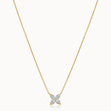 Butterfly Diamond Necklace, 14K Solid Gold, 1/2 ct Lab Grown Diamond-3