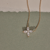 Butterfly Diamond Necklace, 14K Solid Gold, 1/2 ct Lab Grown Diamond-1