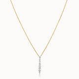 Multi Shape Fancy Diamond Necklace, 14K Gold Vermeil, 1 ct Lab Grown Diamond-3