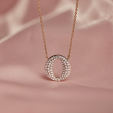 Pave Diamond Dome Necklace