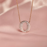 Pave Diamond Dome Necklace