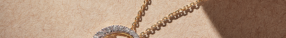 Circle Halo Diamond Necklace, 14K Solid Gold, 1/3 ct Lab Grown Diamond-1