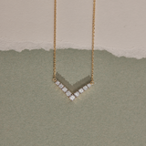 Chevron Diamond Necklace