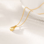 Teardrop Pendant Necklace, 14K Gold Vermeil-4