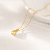 Teardrop Pendant Necklace, 14K Gold Vermeil-4