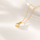 Teardrop Pendant Necklace, 14K Gold Vermeil-1
