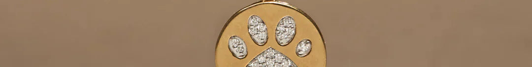 Bold Gold Paw Diamond Necklace