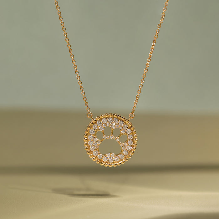 Golden Paw Necklace