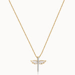 Angelic Diamond Necklace, 14K Solid Gold, 1/6 ct Lab Grown Diamond-3