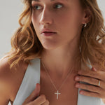 Classic Diamond Necklace, Sterling Silver, 1/2 ct Lab Grown Diamond-2