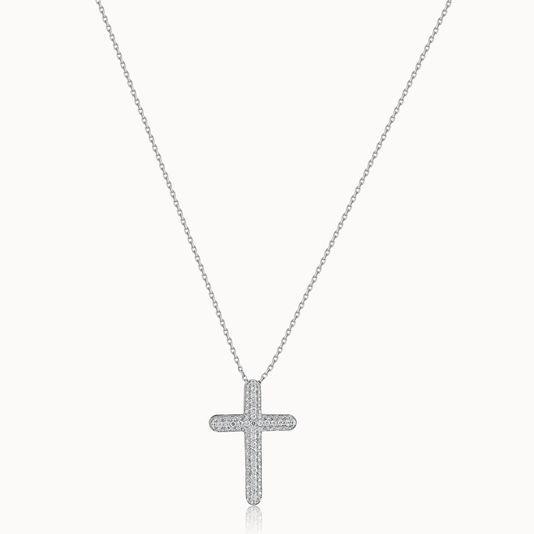 Classic Diamond Necklace, Sterling Silver, 1/2 ct Lab Grown Diamond-3