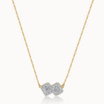 Twin Glow Diamond Necklace, 14K Gold Vermeil, 3/4 ct Lab Grown Diamond-3