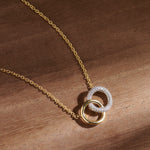 Forever Linked Diamond Necklace, 14K Gold Vermeil, 1/3 ct Lab Grown Diamond-6