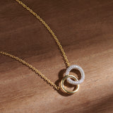 Forever Linked Diamond Necklace, 14K Gold Vermeil, 1/3 ct Lab Grown Diamond-6