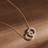 Forever Linked Diamond Necklace, 14K Gold Vermeil, 1/3 ct Lab Grown Diamond-6