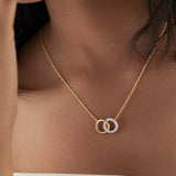 Forever Linked Diamond Necklace, 14K Gold Vermeil, 1/3 ct Lab Grown Diamond-5