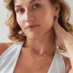 Forever Linked Diamond Necklace, 14K Gold Vermeil, 1/3 ct Lab Grown Diamond-2