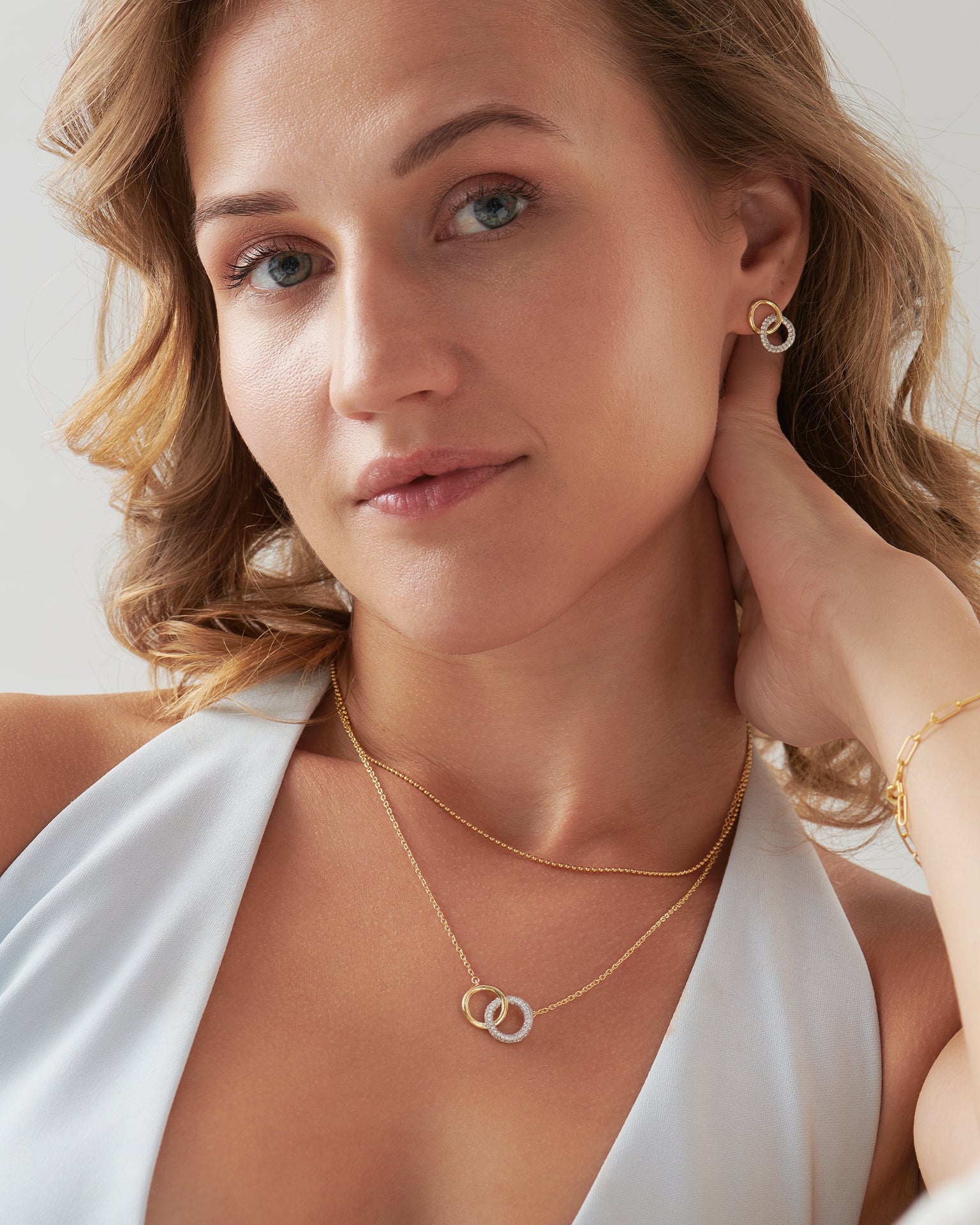 Forever Linked Diamond Necklace, 14K Gold Vermeil, 1/3 ct Lab Grown Diamond-2